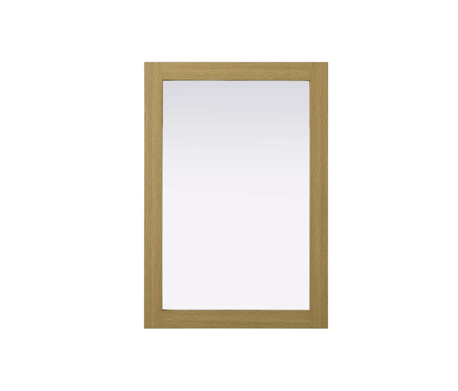 Noah Rectangle Wood Mirror 22 X 32 In Honey Brown by Elegant Kitchen and Bath