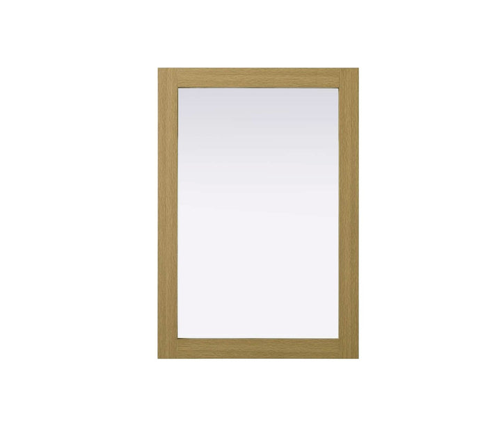 Noah Rectangle Wood Mirror 22 X 32 In Honey Brown by Elegant Kitchen and Bath