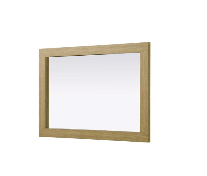 Noah Rectangle Wood Mirror 22 X 32 In Honey Brown