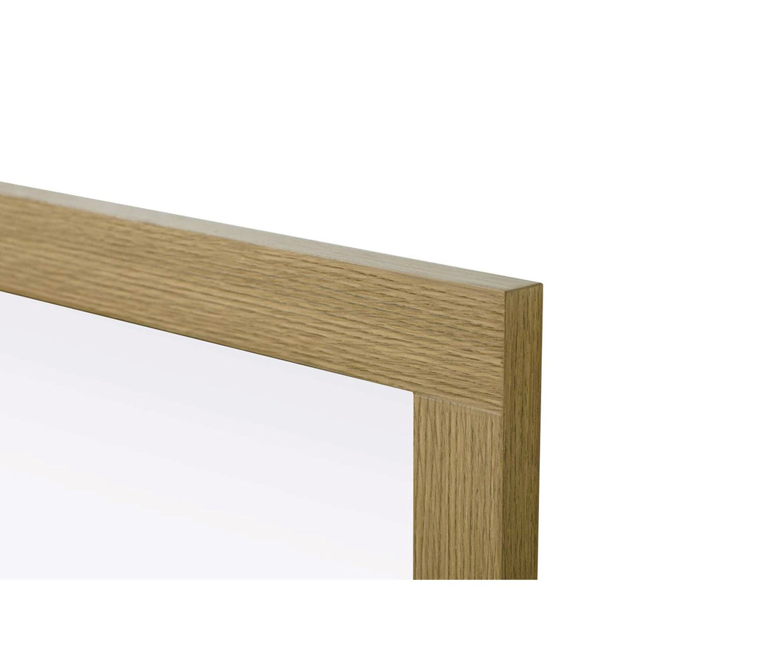 Noah Rectangle Wood Mirror 22 X 32 In Honey Brown