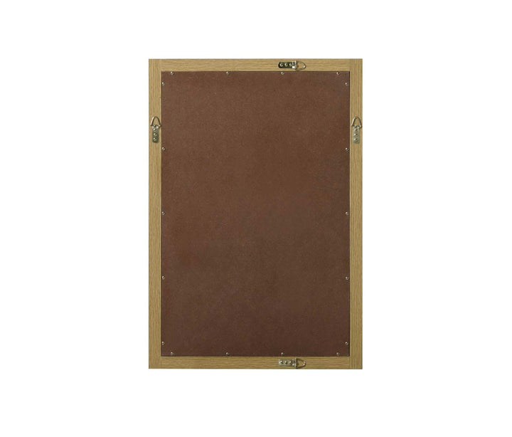 Noah Rectangle Wood Mirror 22 X 32 In Honey Brown