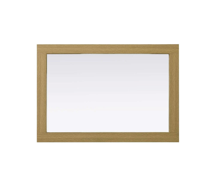 Noah Rectangle Wood Mirror 22 X 32 In Honey Brown