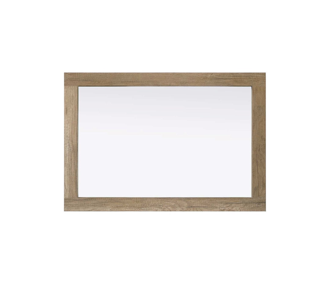 Noah Rectangle Wood Mirror 22 X 32 In Natural Oak