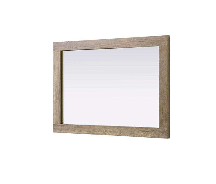 Noah Rectangle Wood Mirror 22 X 32 In Natural Oak