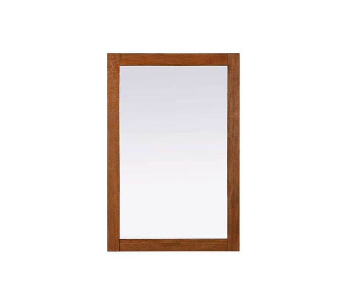 Noah Rectangle Wood Mirror 24 X 36 In Brandy Walnut by Elegant Kitchen and Bath