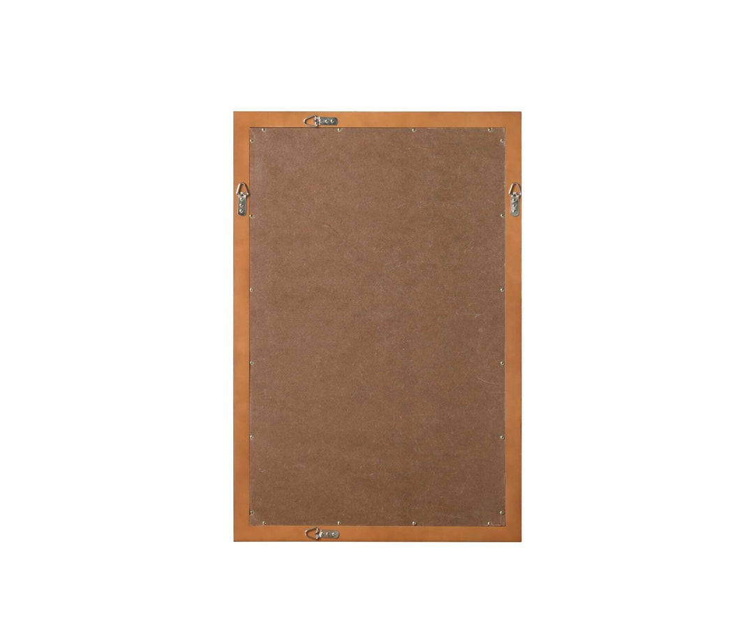 Noah Rectangle Wood Mirror 24 X 36 In Brandy Walnut