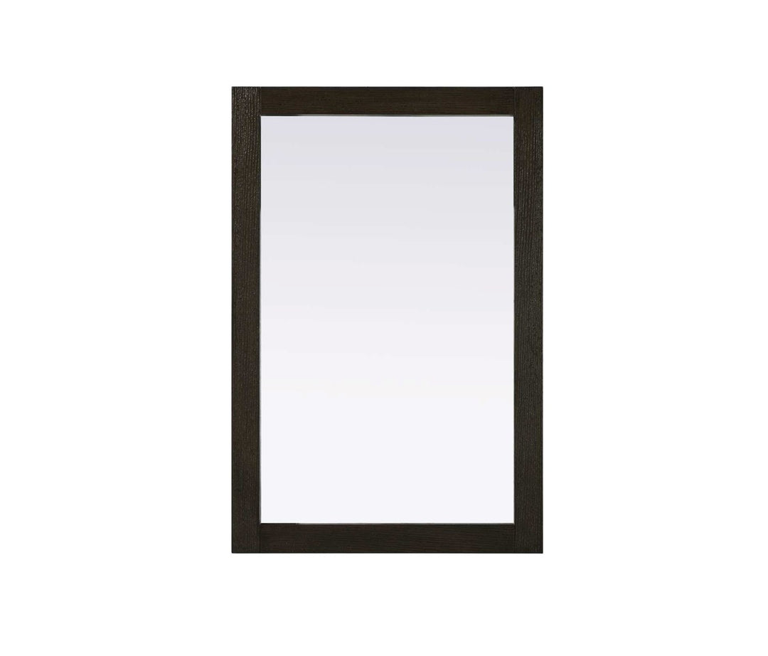 Noah Rectangle Wood Mirror 24 X 36 In Chocolate Oak by Elegant Kitchen and Bath