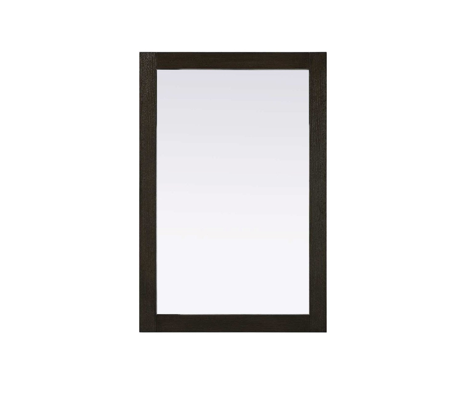 Noah Rectangle Wood Mirror 24 X 36 In Chocolate Oak by Elegant Kitchen and Bath