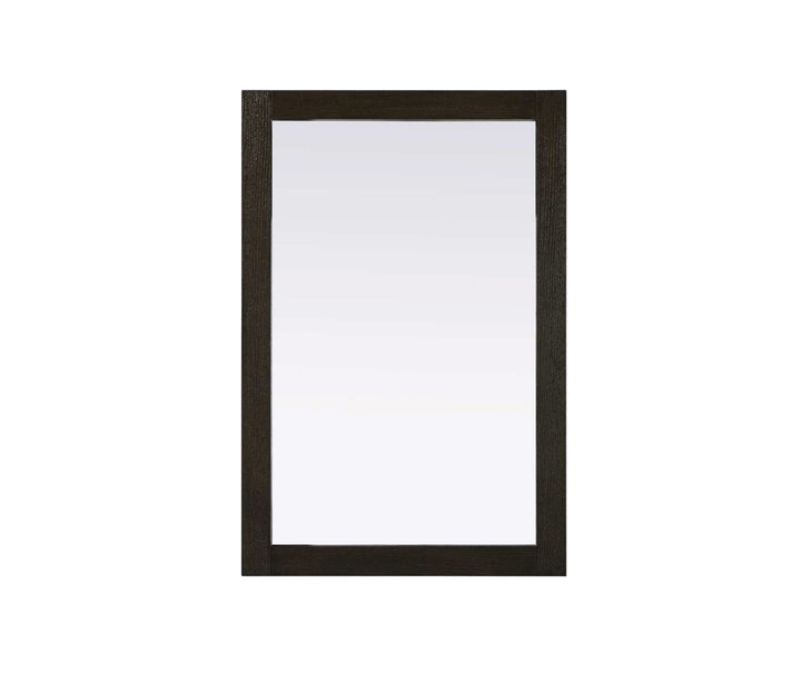 Noah Rectangle Wood Mirror 24 X 36 In Chocolate Oak by Elegant Kitchen and Bath