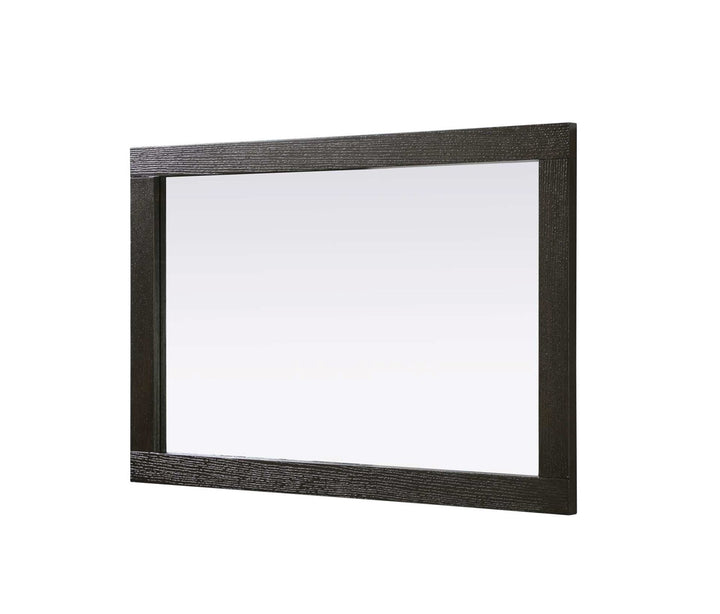 Noah Rectangle Wood Mirror 24 X 36 In Chocolate Oak