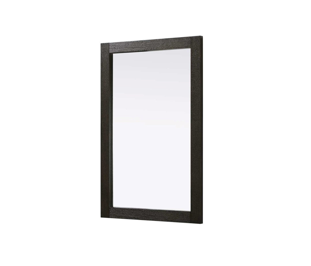 Noah Rectangle Wood Mirror 24 X 36 In Chocolate Oak