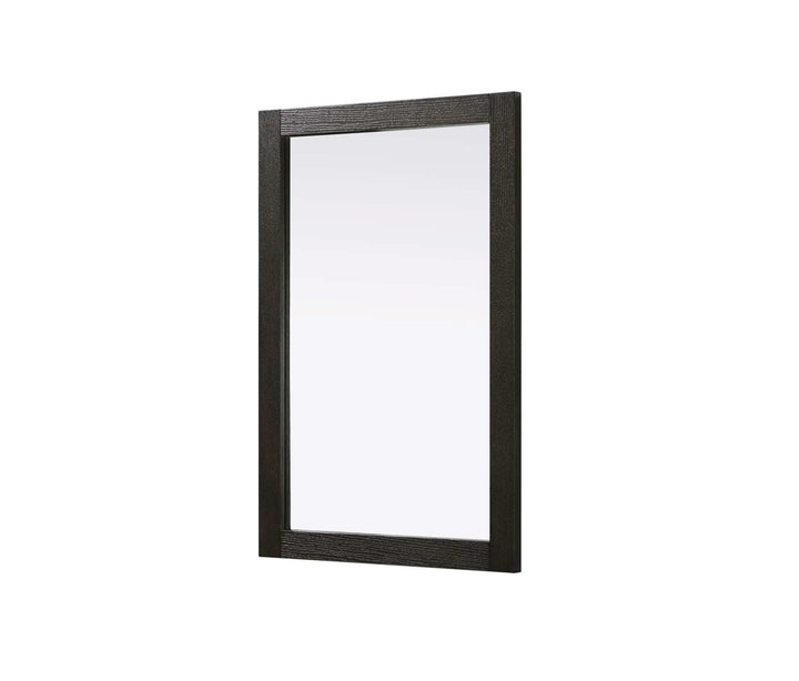 Noah Rectangle Wood Mirror 24 X 36 In Chocolate Oak