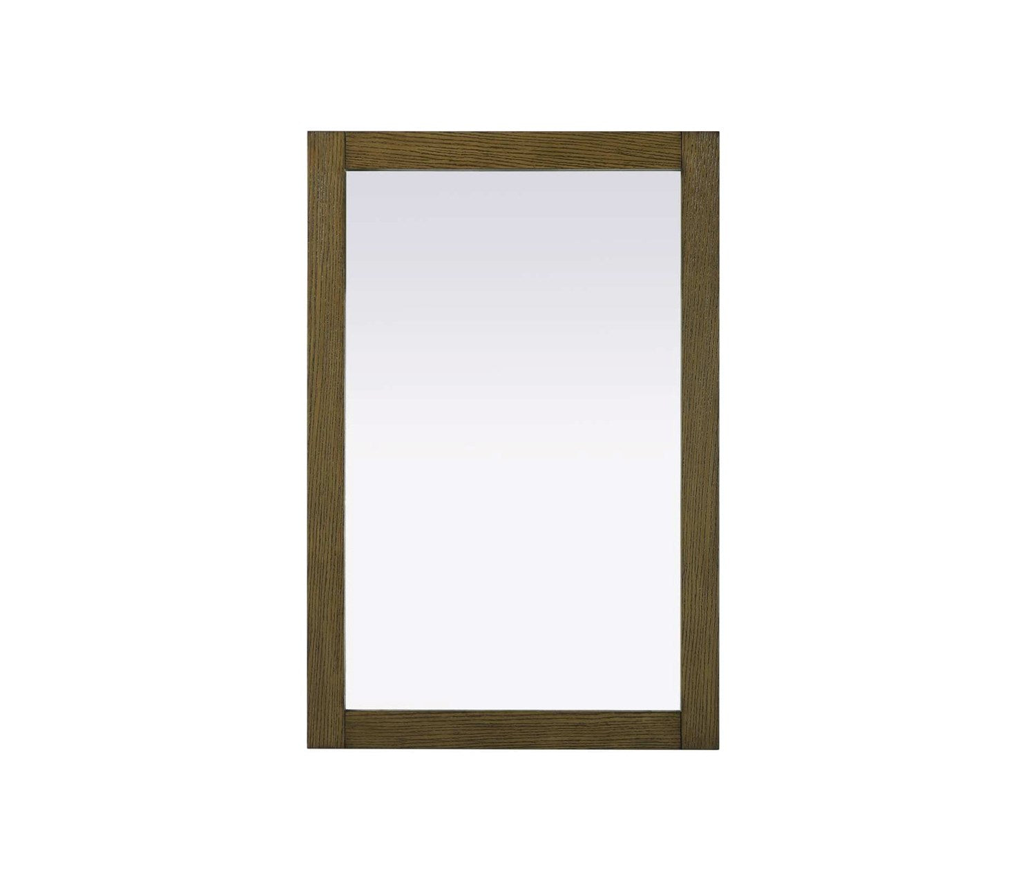 Noah Rectangle Wood Mirror 24 X 36 In Hazel Oak by Elegant Kitchen and Bath