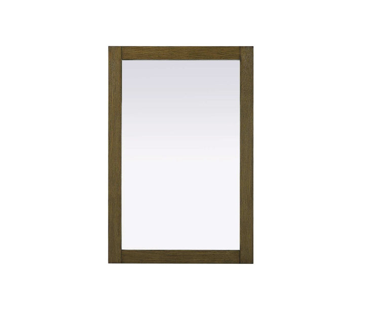 Noah Rectangle Wood Mirror 24 X 36 In Hazel Oak by Elegant Kitchen and Bath