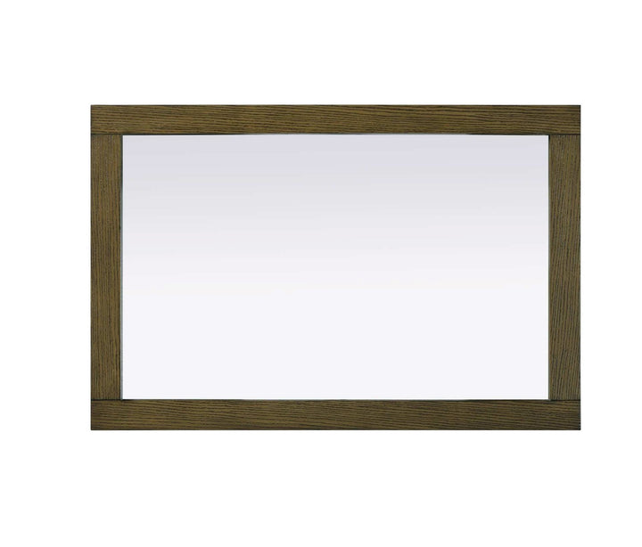 Noah Rectangle Wood Mirror 24 X 36 In Hazel Oak