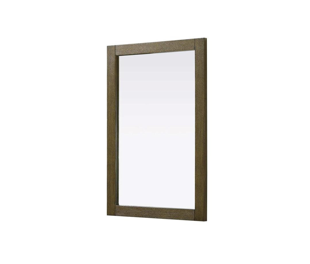 Noah Rectangle Wood Mirror 24 X 36 In Hazel Oak