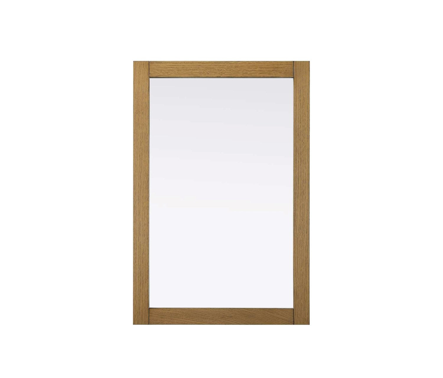 Noah Rectangle Wood Mirror 24 X 36 In Honey Teak by Elegant Kitchen and Bath