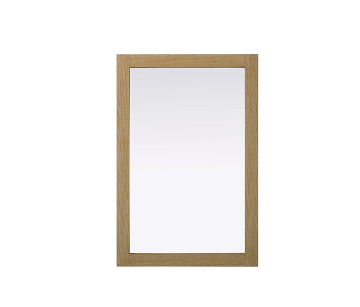 Noah Rectangle Wood Mirror 24 X 36 In Linen Oak by Elegant Kitchen and Bath