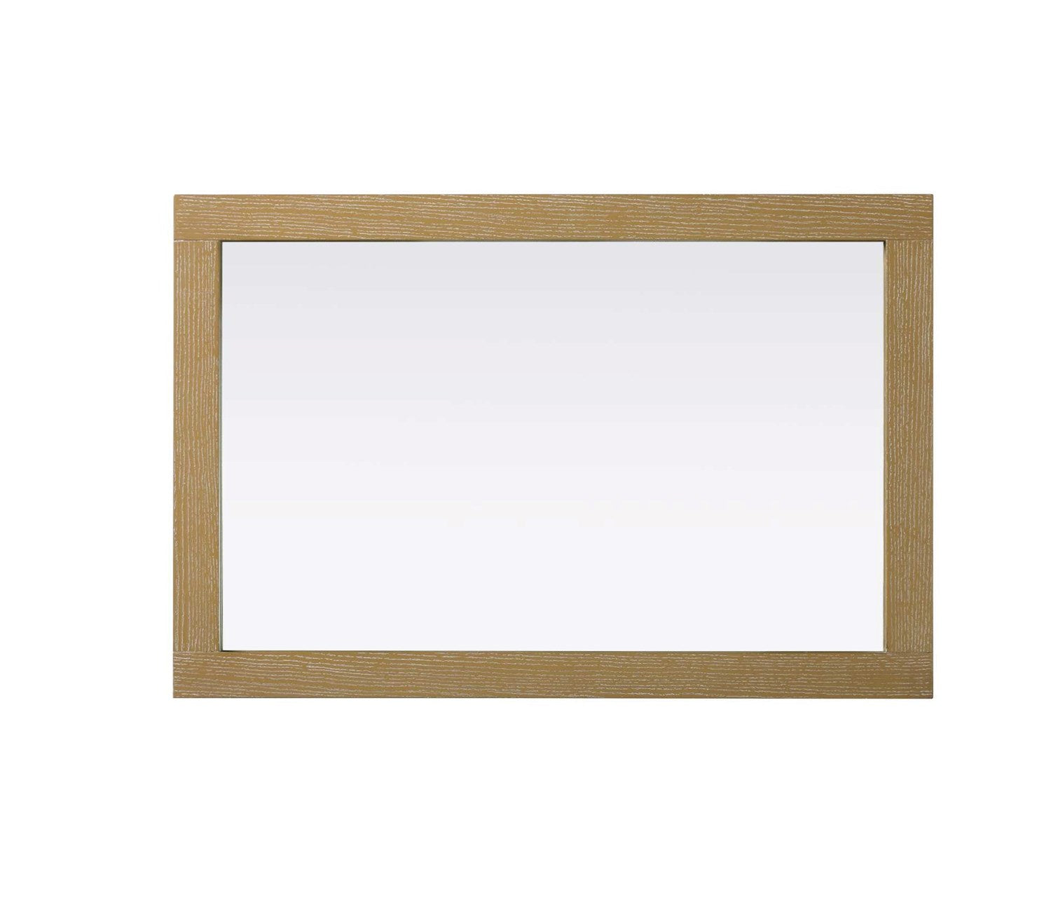 Noah Rectangle Wood Mirror 24 X 36 In Linen Oak