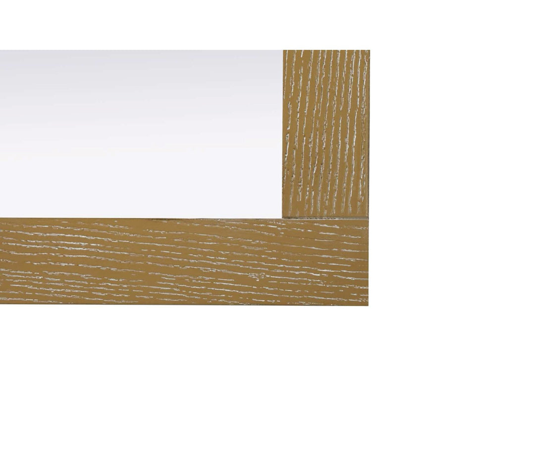 Noah Rectangle Wood Mirror 24 X 36 In Linen Oak
