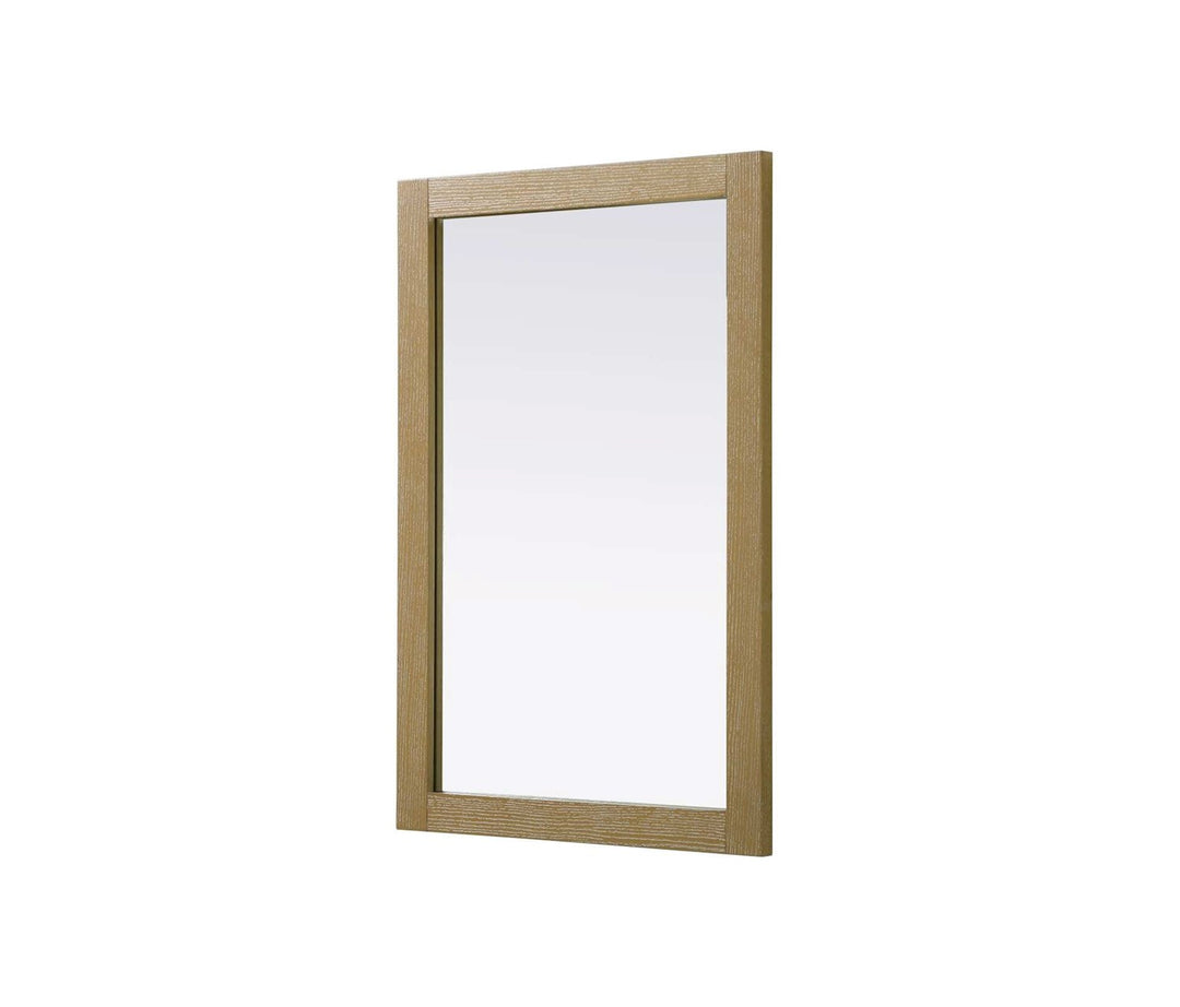 Noah Rectangle Wood Mirror 24 X 36 In Linen Oak