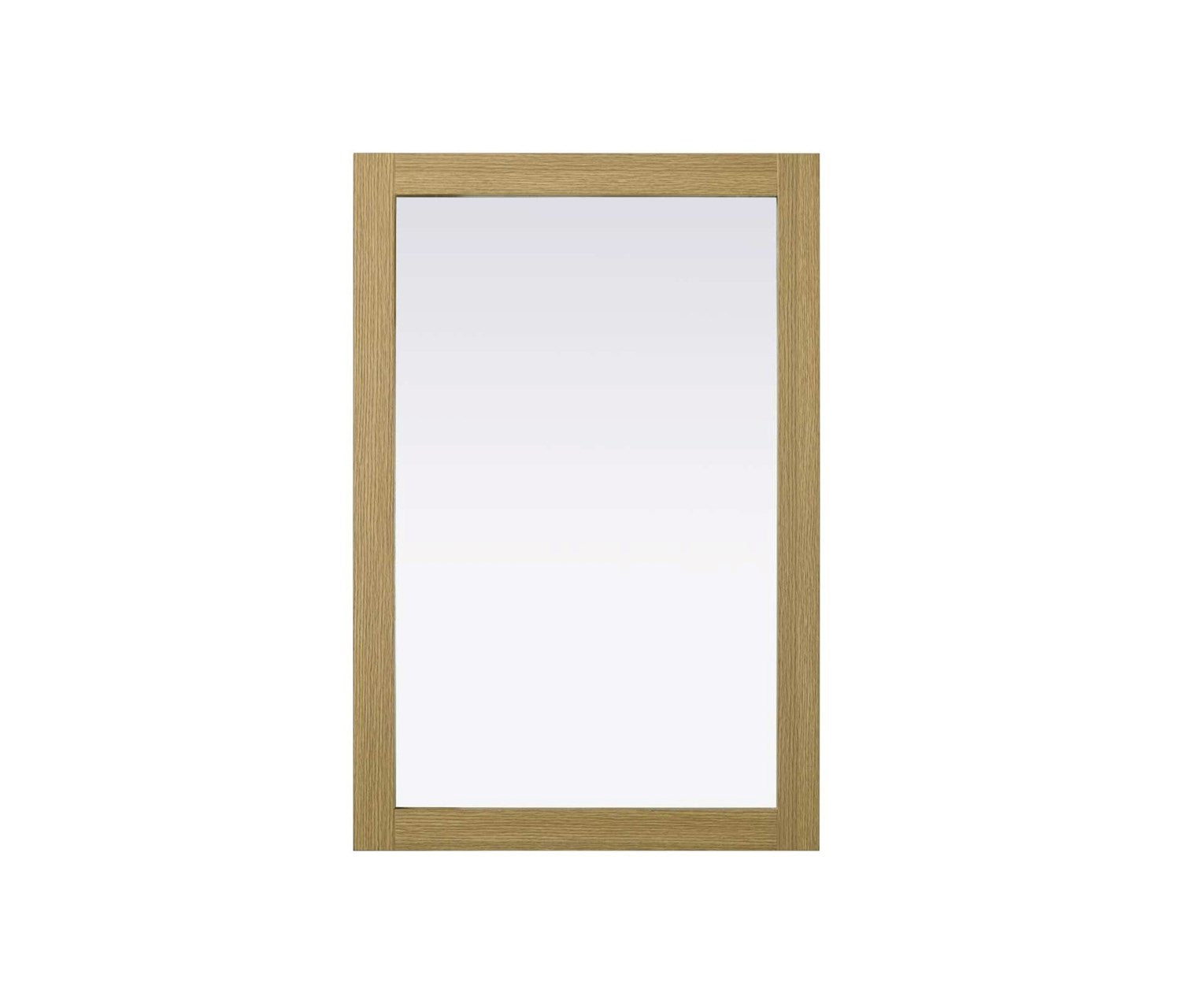 Noah Rectangle Wood Mirror 24 X 36 In Honey Brown by Elegant Kitchen and Bath