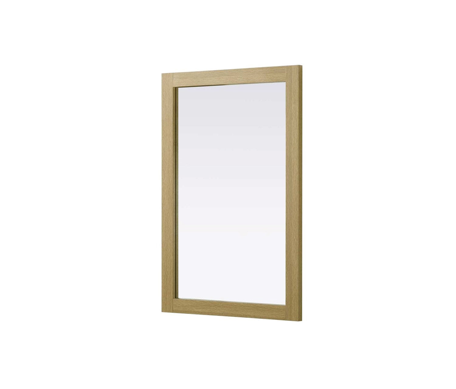 Noah Rectangle Wood Mirror 24 X 36 In Honey Brown