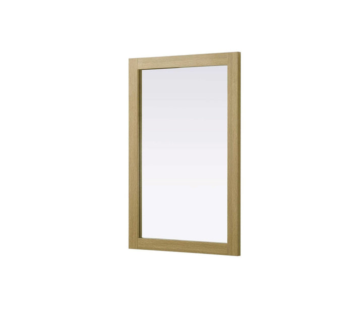 Noah Rectangle Wood Mirror 24 X 36 In Honey Brown