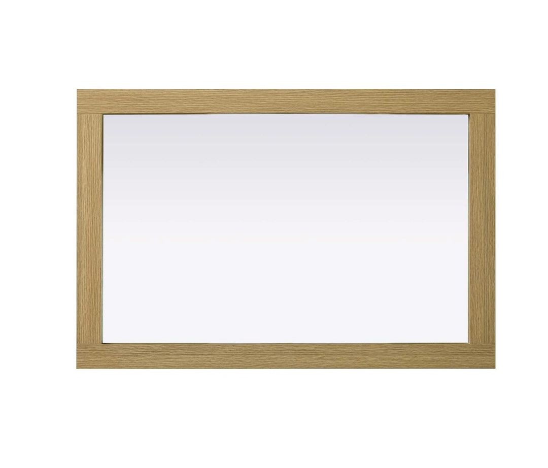 Noah Rectangle Wood Mirror 24 X 36 In Honey Brown