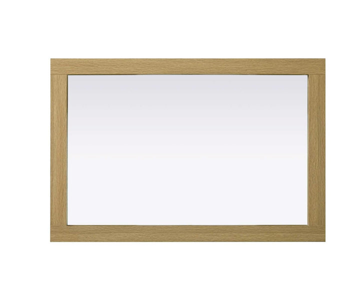 Noah Rectangle Wood Mirror 24 X 36 In Honey Brown