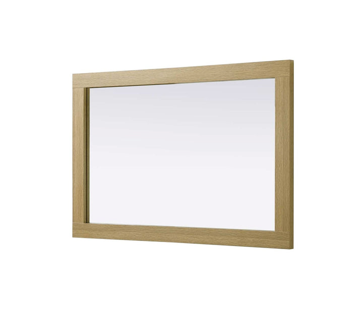 Noah Rectangle Wood Mirror 24 X 36 In Honey Brown