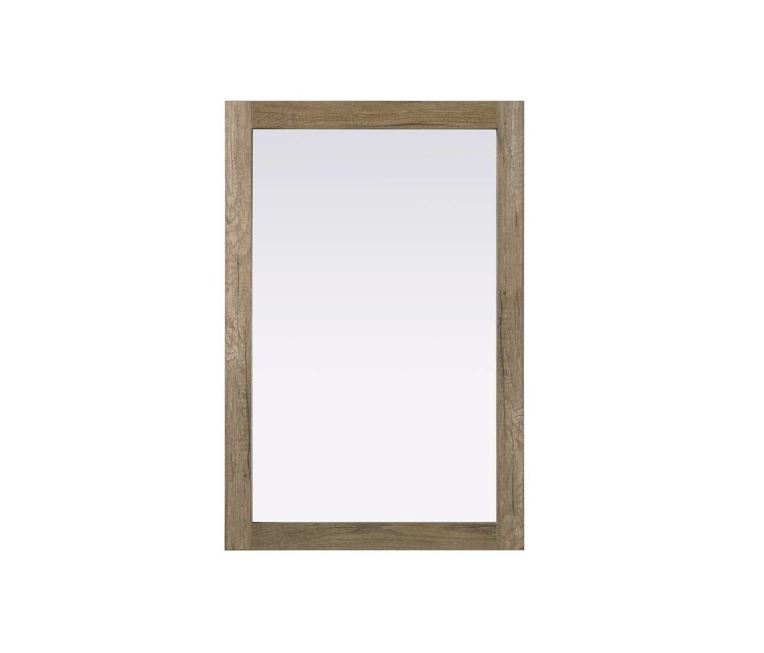 Noah Rectangle Wood Mirror 24 X 36 In Natural Oak by Elegant Kitchen and Bath