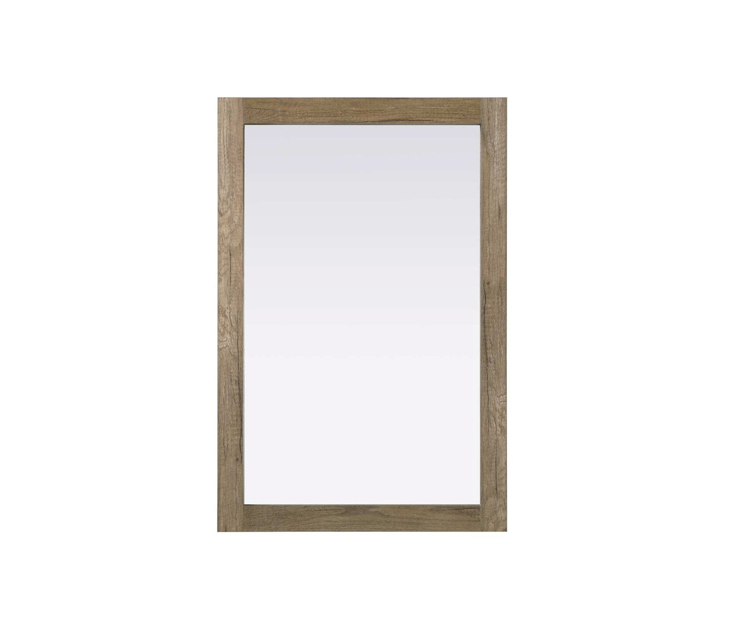 Noah Rectangle Wood Mirror 24 X 36 In Natural Oak by Elegant Kitchen and Bath