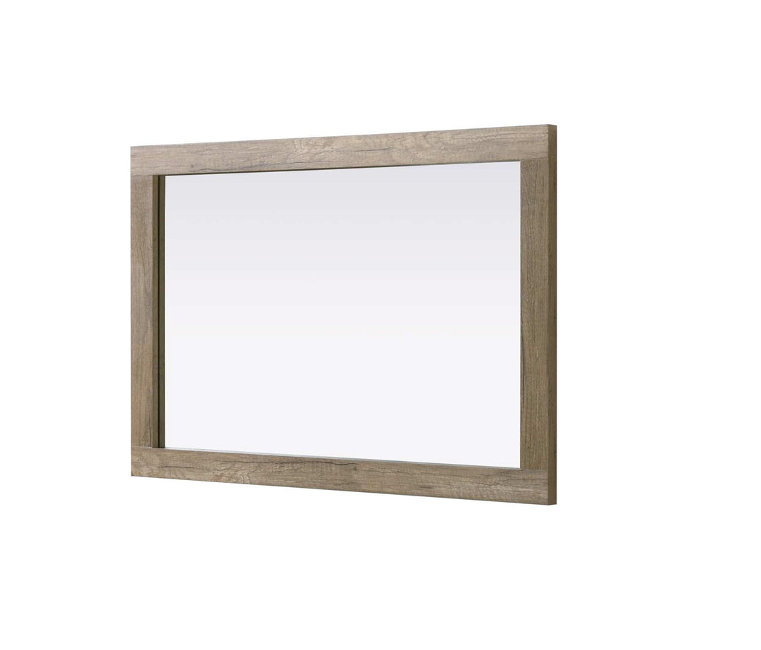 Noah Rectangle Wood Mirror 24 X 36 In Natural Oak