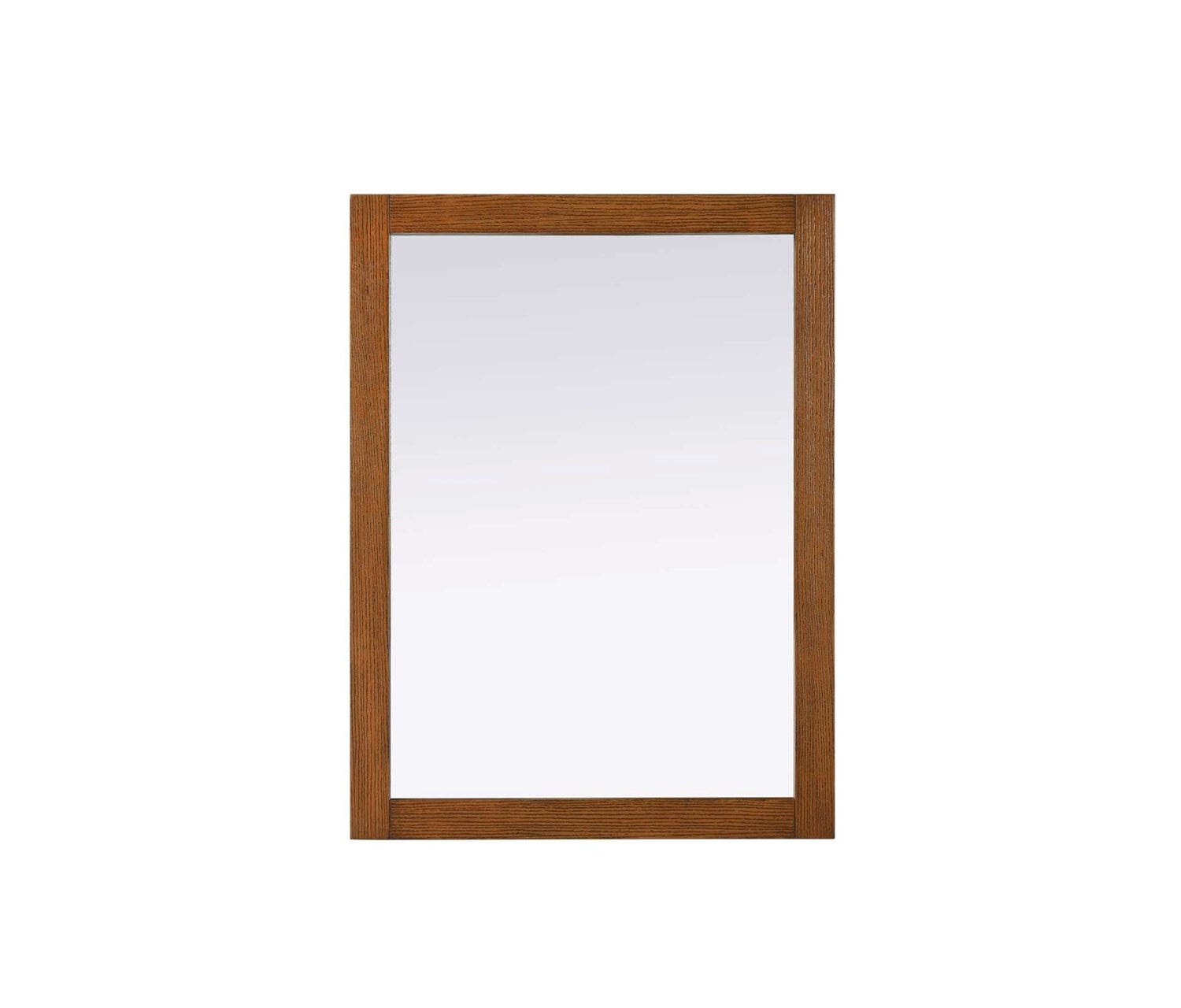 Noah Rectangle Wood Mirror 27 X 36 In Brandy Walnut by Elegant Kitchen and Bath