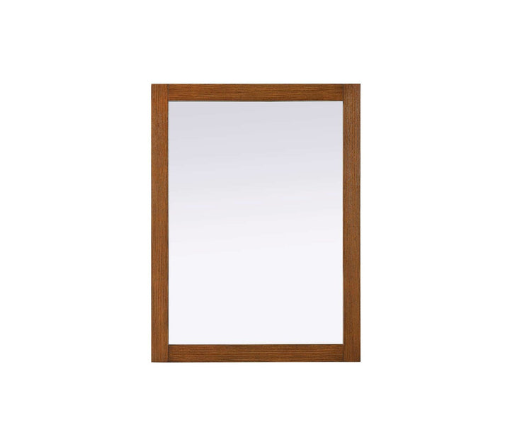 Noah Rectangle Wood Mirror 27 X 36 In Brandy Walnut by Elegant Kitchen and Bath