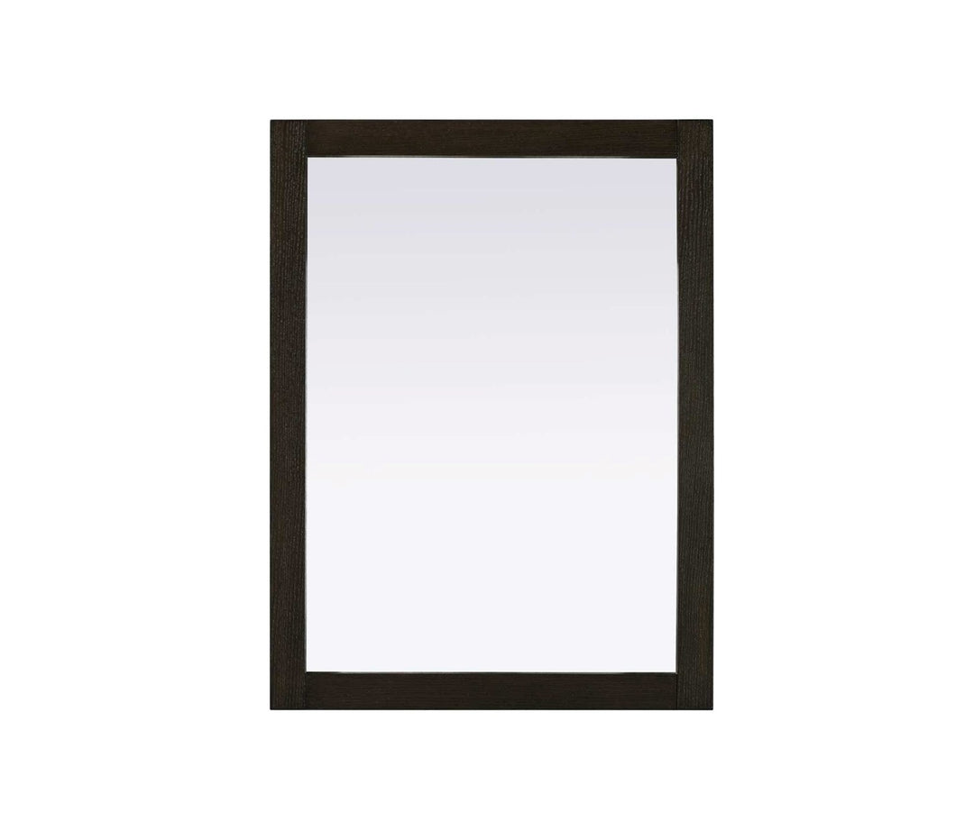 Noah Rectangle Wood Mirror 27 X 36 In Chocolate Oak by Elegant Kitchen and Bath