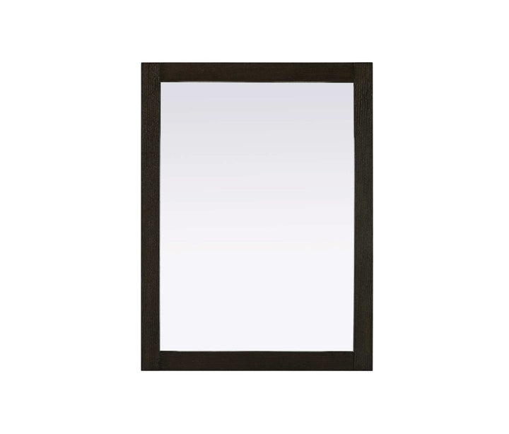 Noah Rectangle Wood Mirror 27 X 36 In Chocolate Oak by Elegant Kitchen and Bath
