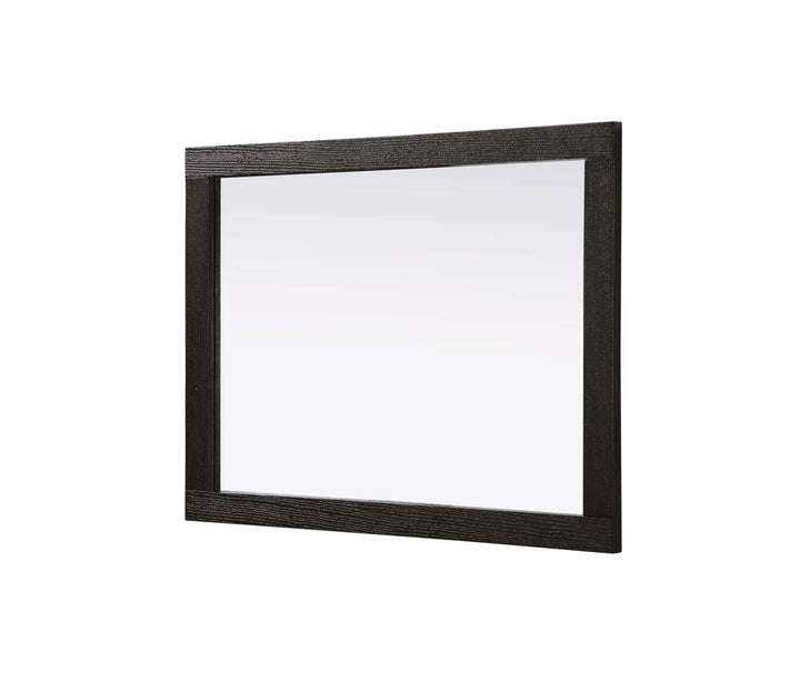 Noah Rectangle Wood Mirror 27 X 36 In Chocolate Oak