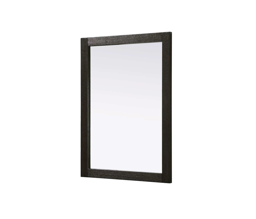 Noah Rectangle Wood Mirror 27 X 36 In Chocolate Oak