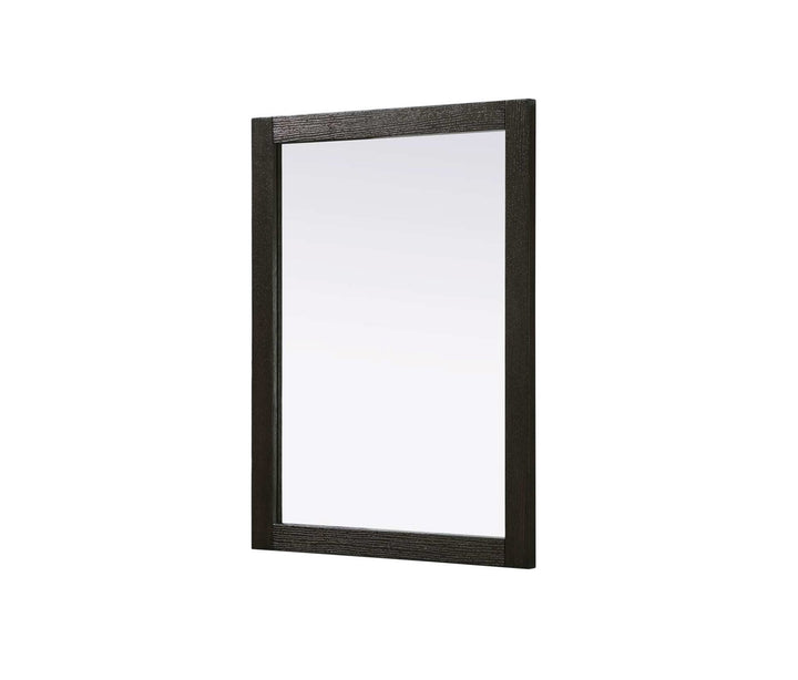Noah Rectangle Wood Mirror 27 X 36 In Chocolate Oak