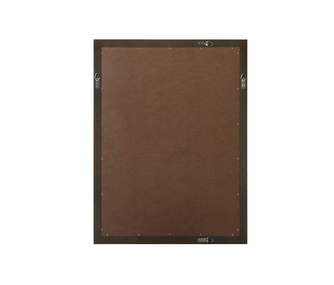 Noah Rectangle Wood Mirror 27 X 36 In Chocolate Oak