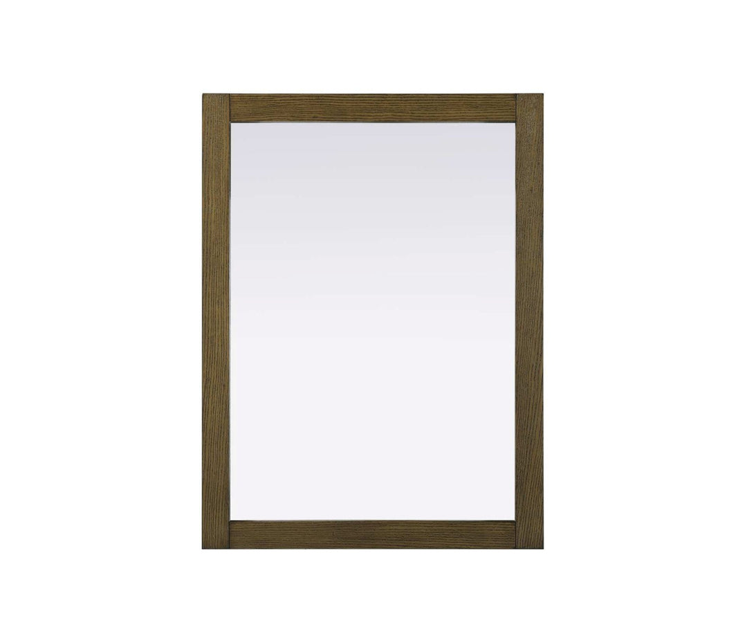 Noah Rectangle Wood Mirror 27 X 36 In Hazel Oak by Elegant Kitchen and Bath