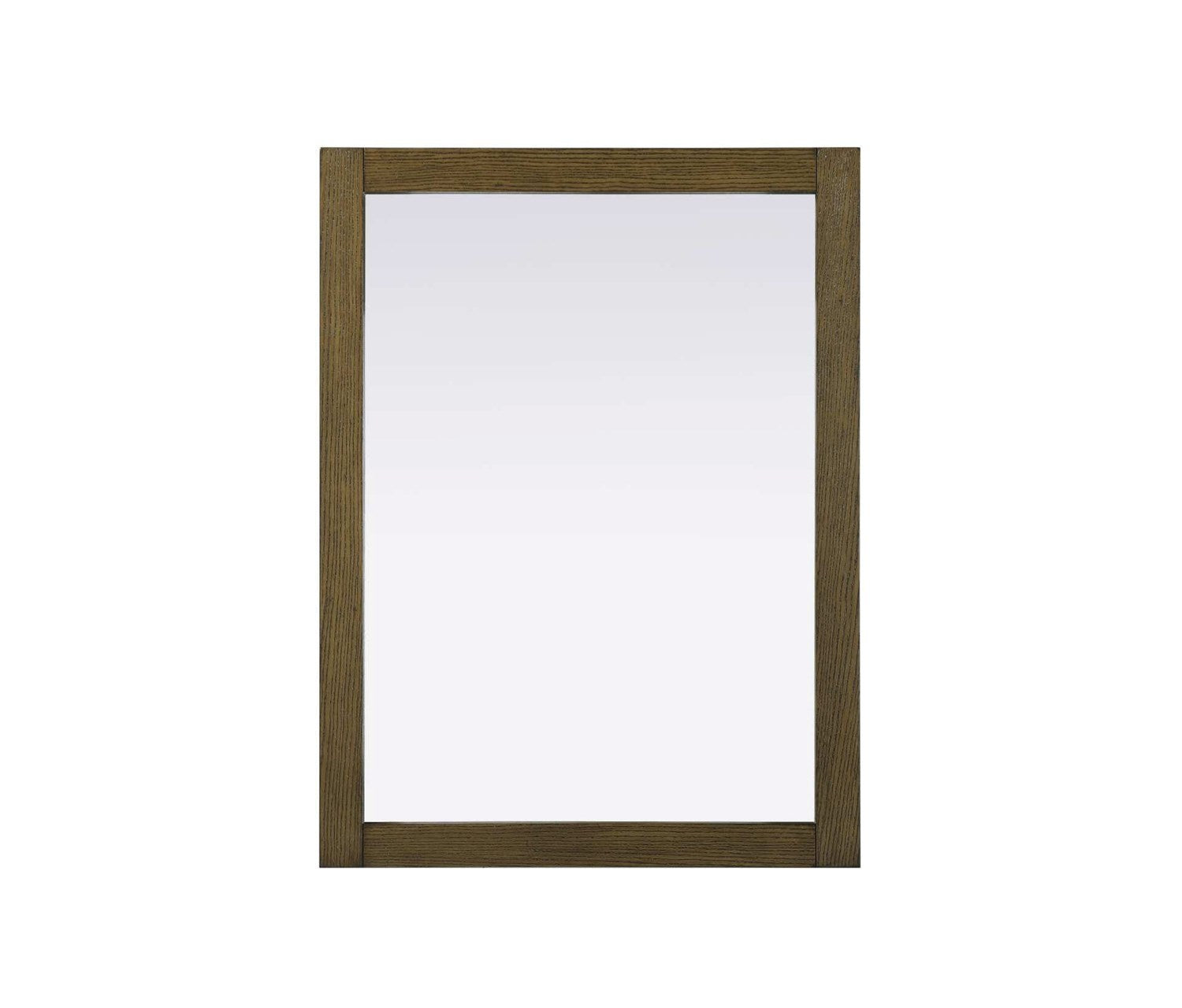 Noah Rectangle Wood Mirror 27 X 36 In Hazel Oak by Elegant Kitchen and Bath