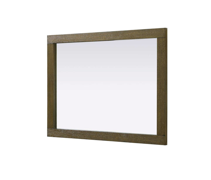 Noah Rectangle Wood Mirror 27 X 36 In Hazel Oak