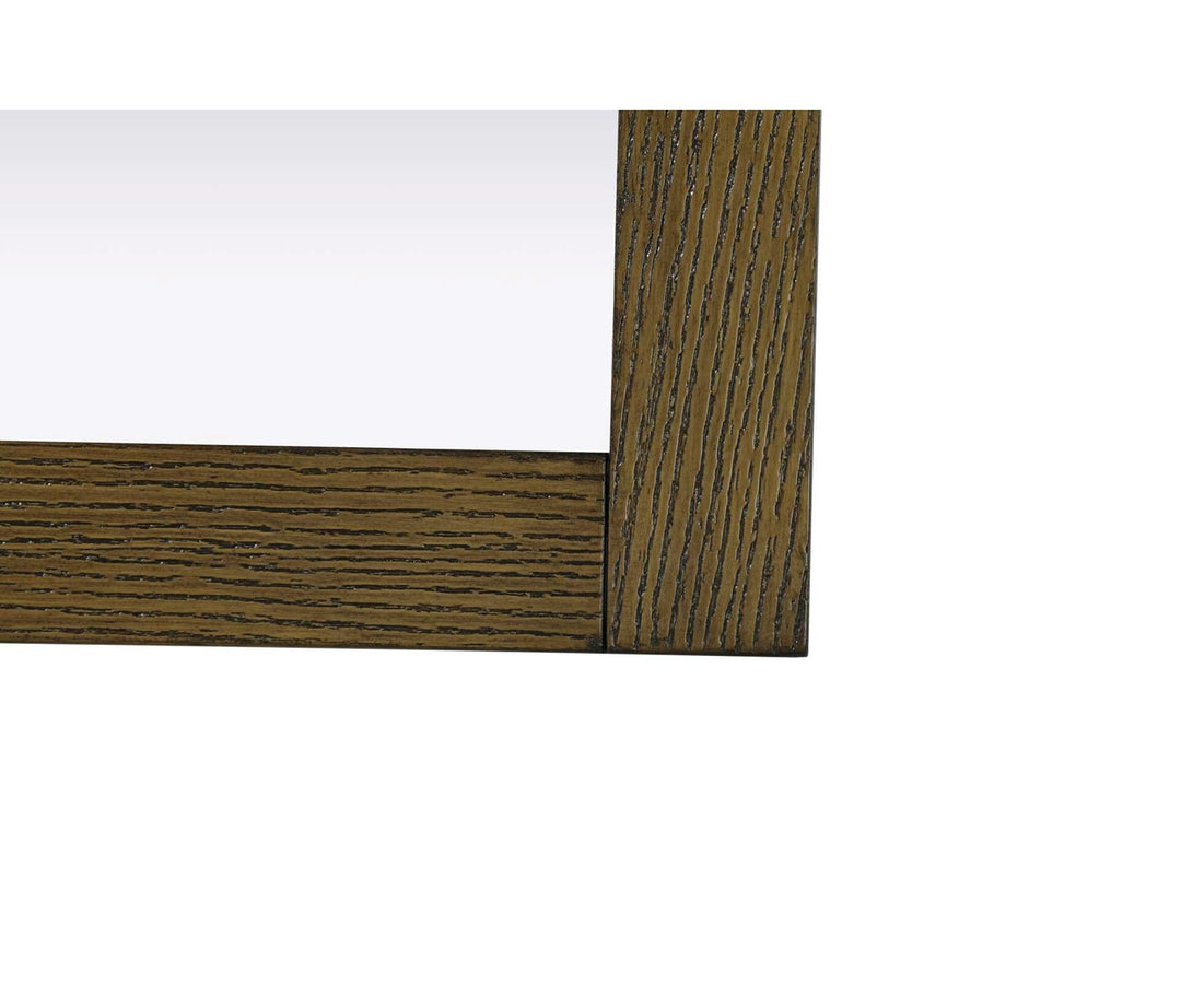 Noah Rectangle Wood Mirror 27 X 36 In Hazel Oak