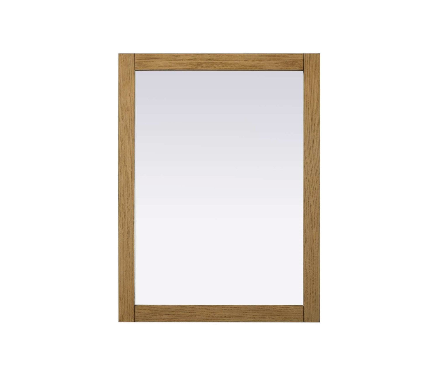 Noah Rectangle Wood Mirror 27 X 36 In Honey Teak by Elegant Kitchen and Bath