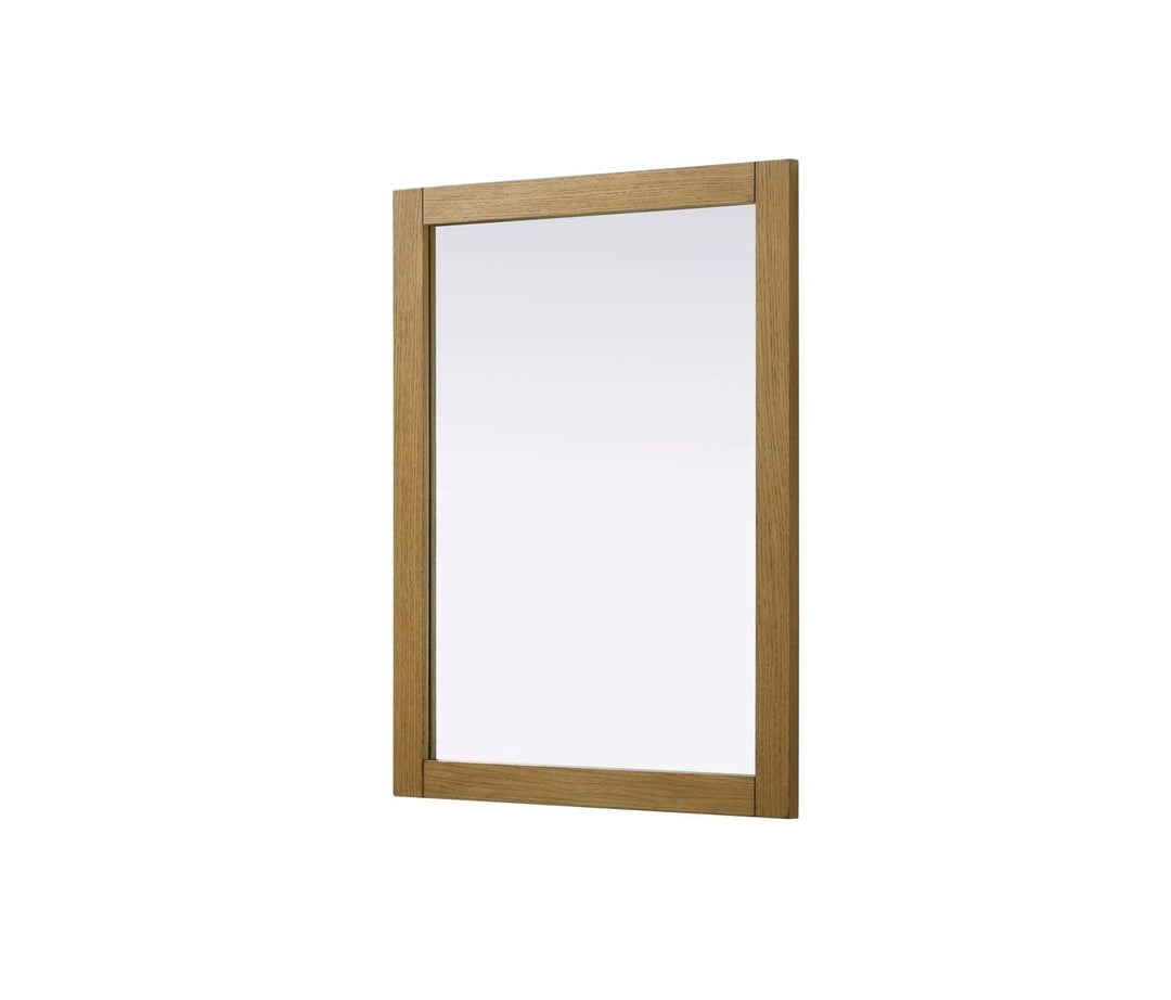 Noah Rectangle Wood Mirror 27 X 36 In Honey Teak
