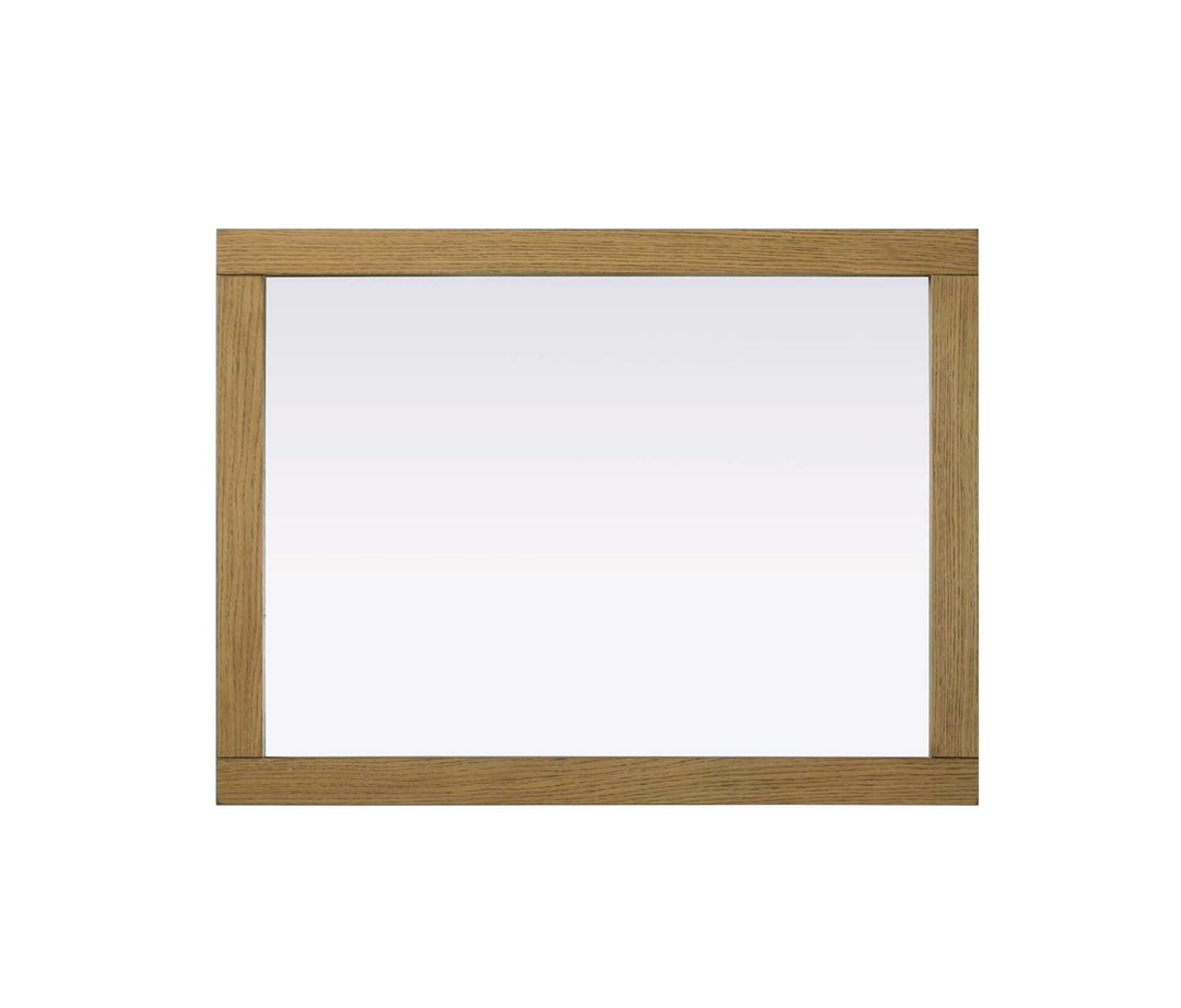 Noah Rectangle Wood Mirror 27 X 36 In Honey Teak