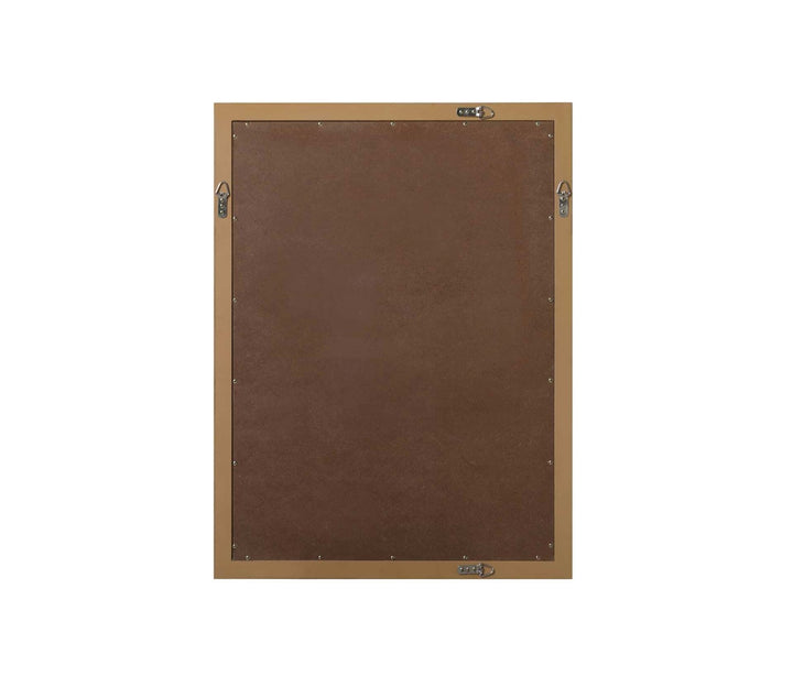 Noah Rectangle Wood Mirror 27 X 36 In Honey Teak